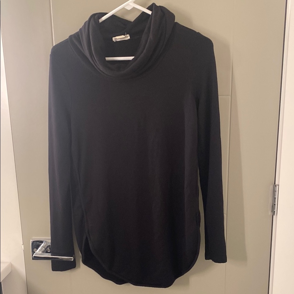 Black Cowl Neck Sweater